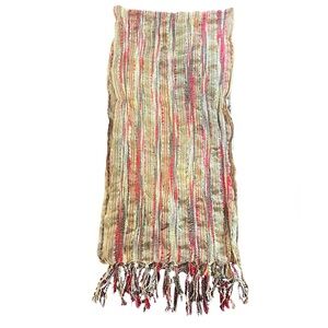 Striped Glitter Multicolor Scarf without tag